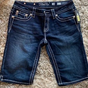 Miss Me Bermuda Jean Shorts